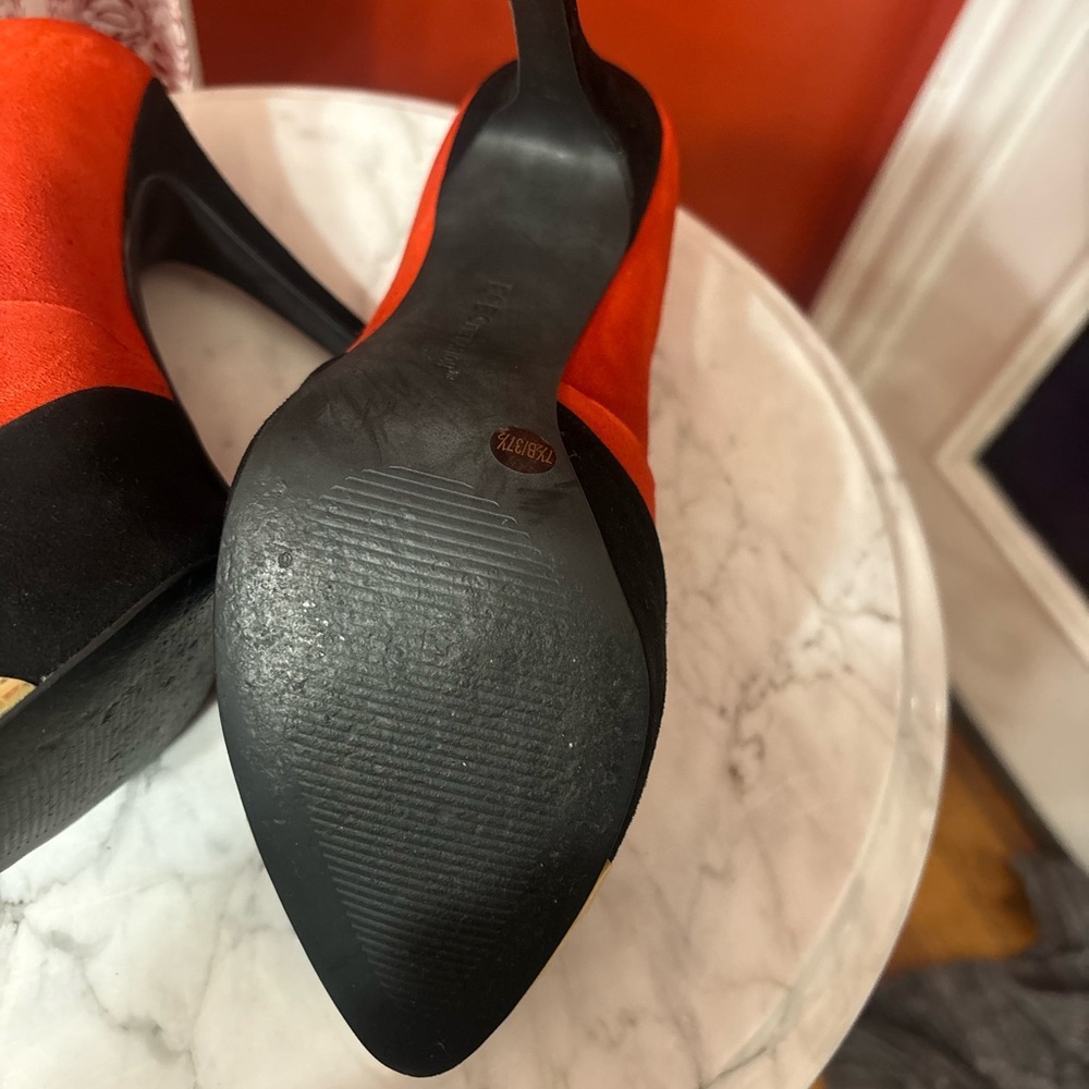 BCBGeneration, Black and Orange Platform Heels - image 10